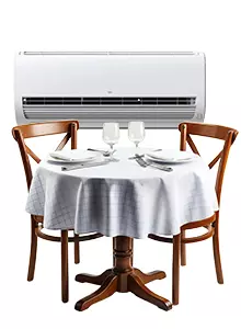 En Restaurante Climatizado