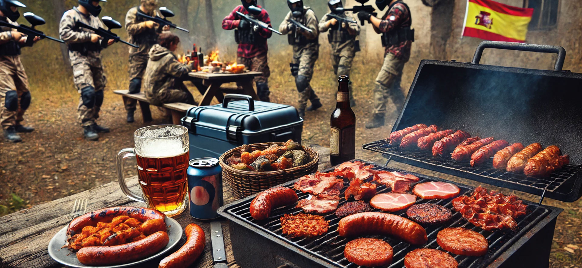 Paintball con Barbacoa para Adultos y Ni&ntilde;os en Madrid